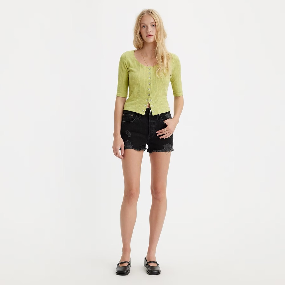 LEVI'S 501 High Rise Women's Shorts Black [Size 28]